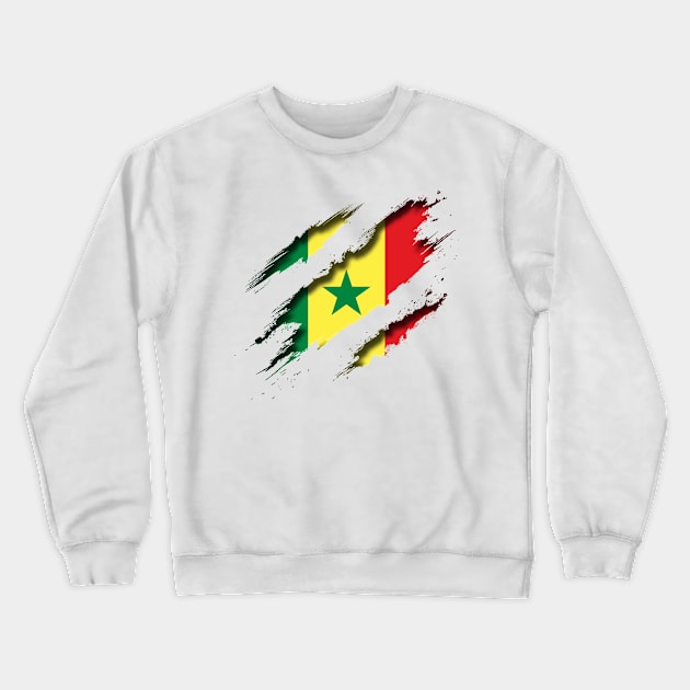 Senegal Shredding Crewneck Sweatshirt by blackcheetah